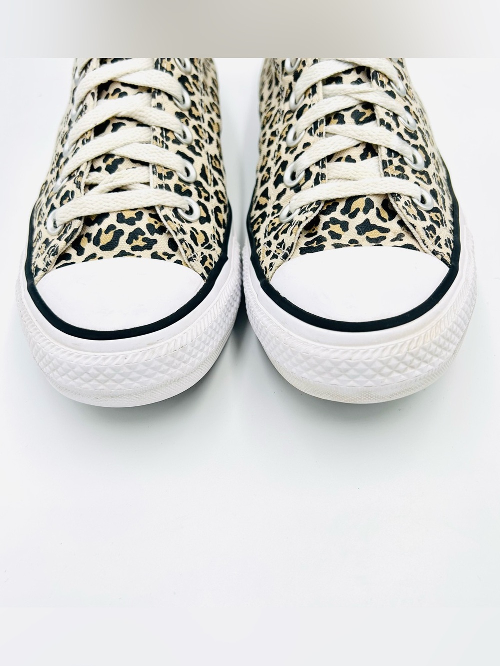 Converse Chuck Taylor All Star Ox Leopard Print Sneakers Women Size 9 Canvas - Picture 8 of 11